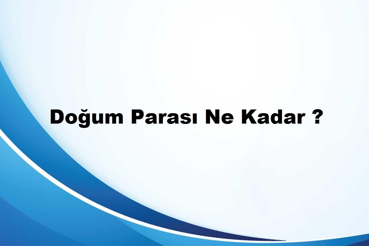 doğum parası hesaplama