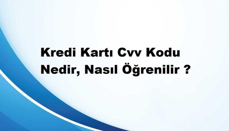 kredi kartı güvenlik kodu